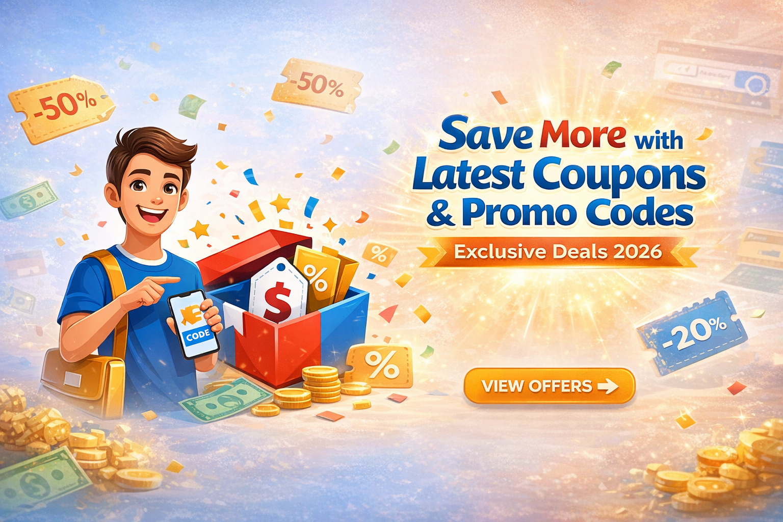 Save More with Latest Coupons & Promo Codes – Exclusive Deals 2026